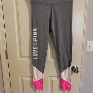 VS Pink flat leggings. Tags attached